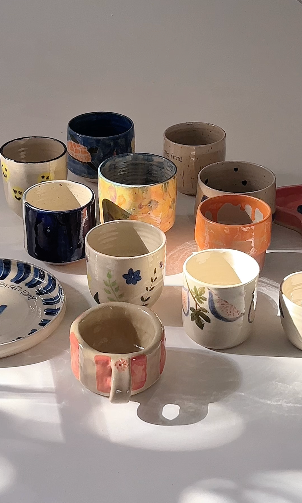 Keramik bemalen & Wein