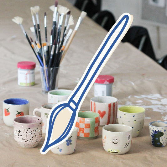 'Keramik bemalen & Wein'